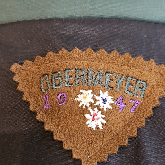 Vintage Obermeyer Geneva Embroidered Suede Trim Belted Ski Jacket 12P - Picture 10 of 14